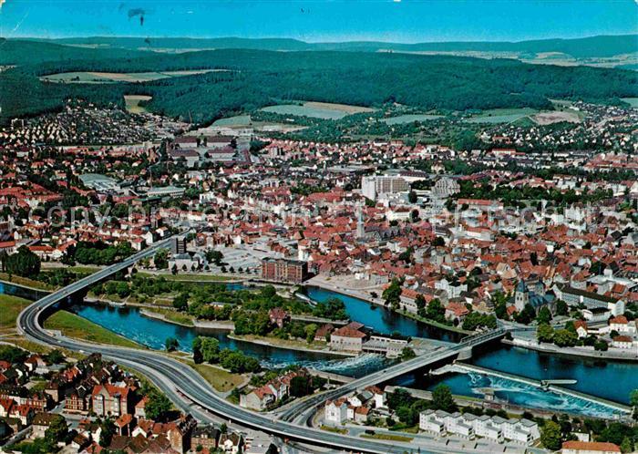 Hameln Weser Fliegeraufnahme