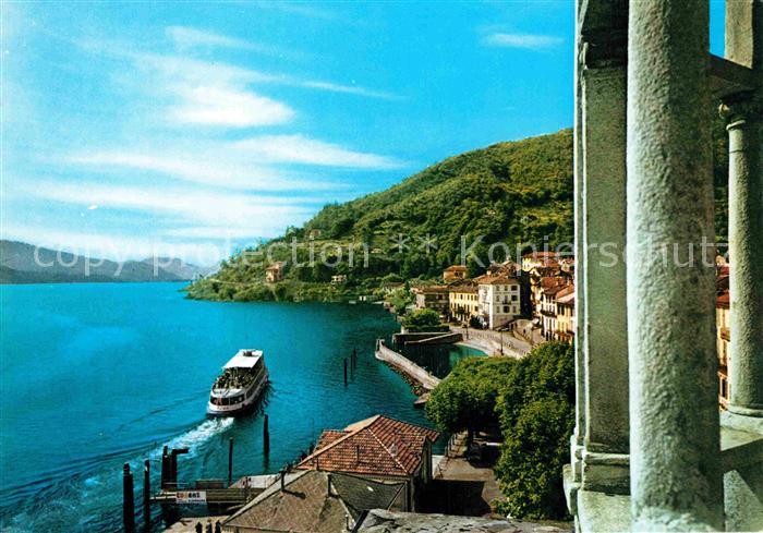 Cannobio Lago Maggiore Panorama dalla cupola del Santuario della S Pieta