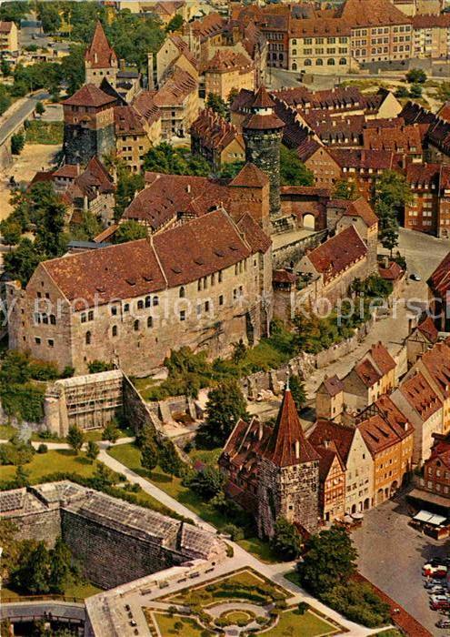 NueRNBERG  CITY Fliegeraufnahme mit Burg