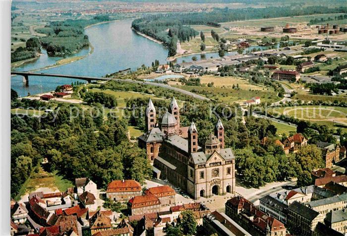 Speyer Rhein Fliegeraufnahme mit Dom