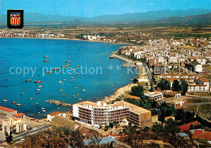 Rosas Costa Brava Cataluna Fliegeraufnahme