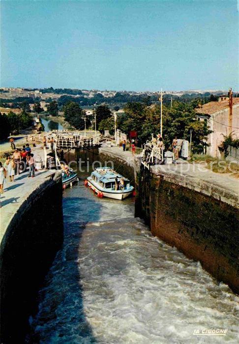 Beziers Canal du Midi aux neuf ecluses