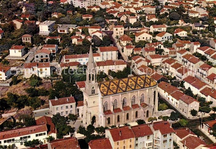Beziers Fliegeraufnahme mit Kirche