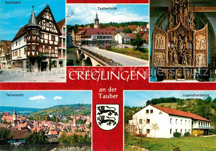 Creglingen Apotheke Tauberblick Teilansicht Jugendherberge