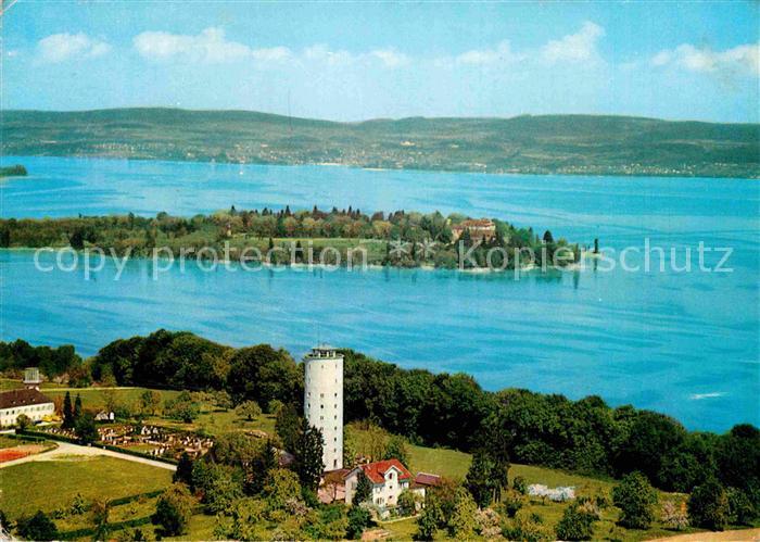 Insel Mainau Fliegeraufnahme mit Jugendherberge Konstanz