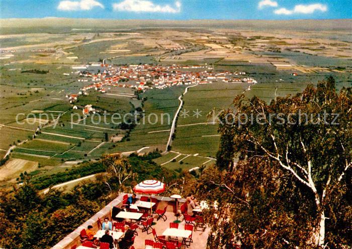 Edenkoben Fliegeraufnahme mit Aussichtsterrasse
