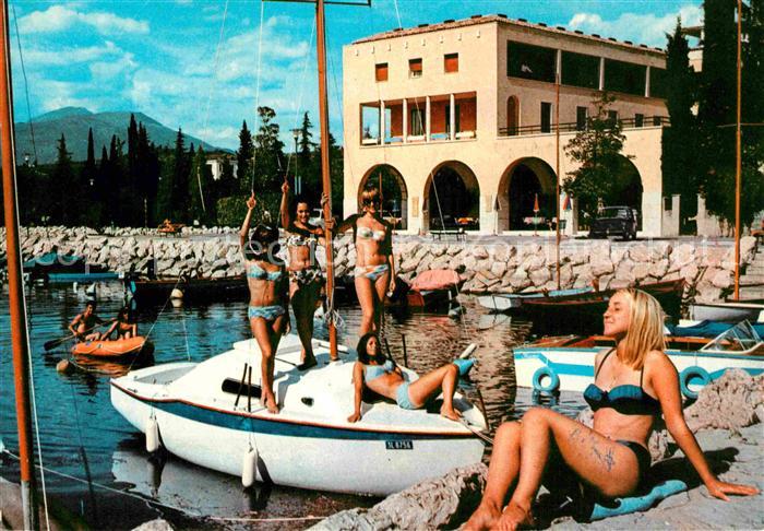 Bardolino Lago di Garda Hotel Vela d Oro Bootshafen