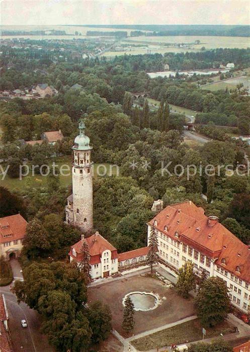 Arnstadt Ilm Schlossruine Neideck und Neues Palais Fliegeraufnahme