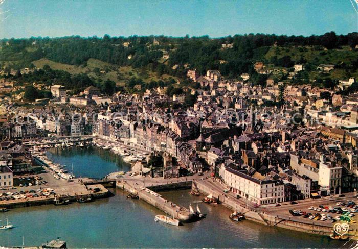 Honfleur Vue generale aerienne du Port