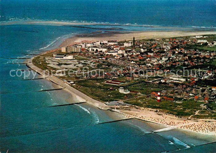BORKUM Nordseebad Niedersachsen Fliegeraufnahme