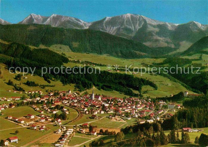 Oberstaufen Oberallgaeu Bayern Fliegeraufnahme