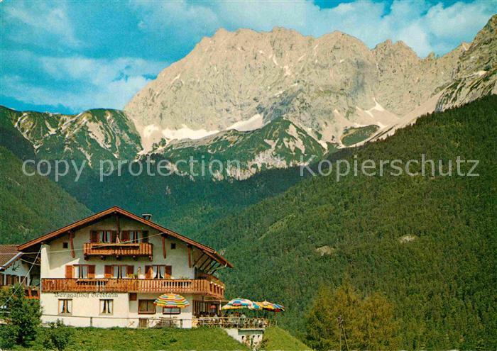 Mittenwald Bayern Berggasthof Groeblalm Karwendel