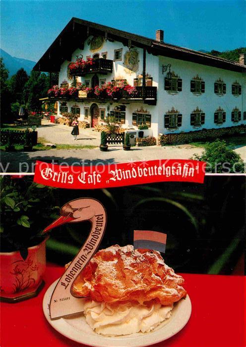 Ruhpolding Bayern Grills Cafe Windbeutelgraefin im Muehlbauernhof