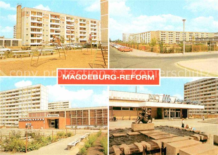 MAGDEBURG  CITY Spielplatz Werner Seelenbinder Str HOG Kosmos HO Kaufhalle