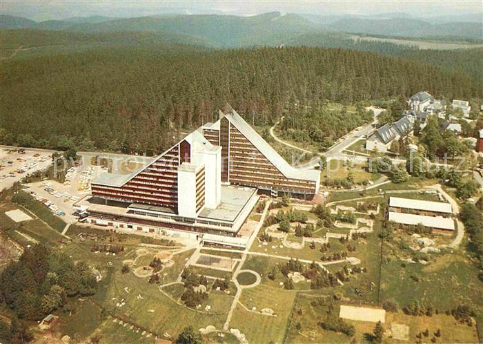 Oberhof Thueringen Fliegeraufnahme Interhotel Panorama