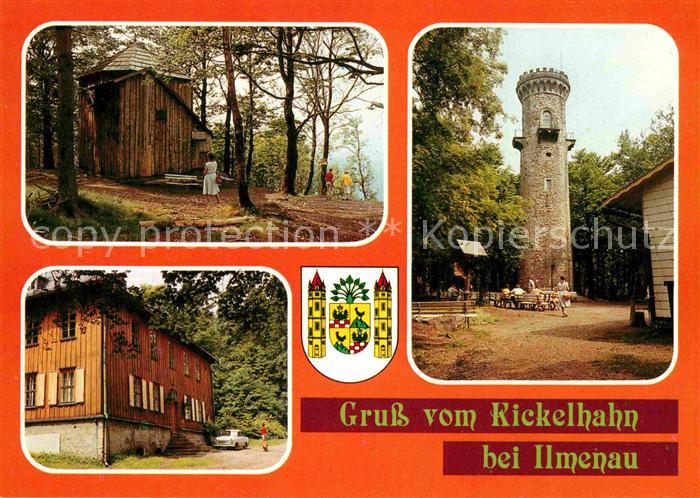Ilmenau Thueringen Goethehaeuschen Jagdhaus Gabelbach Kickelhahnturm