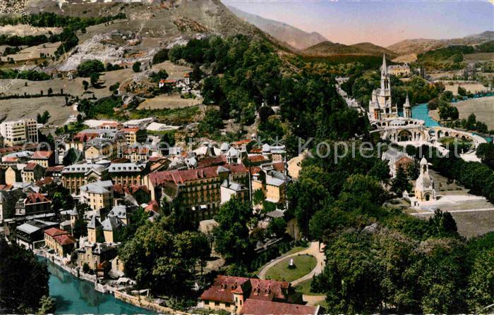 Lourdes Hautes Pyrenees Vue Generale aerienne