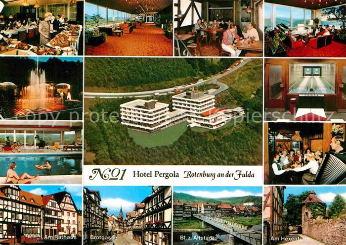 Rotenburg Fulda Hotel Pergola Rathaus Brotgasse Altstadt Hexenturm Stadtmauer