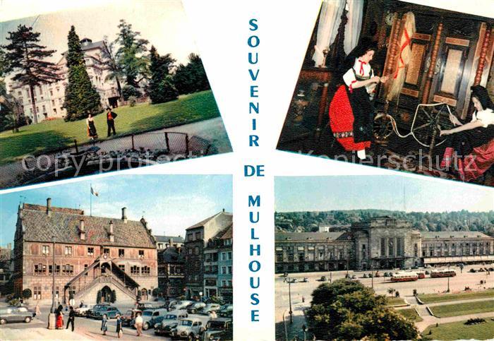 Mulhouse Muehlhausen Teilansichten Frauen beim Spinnen Spinn