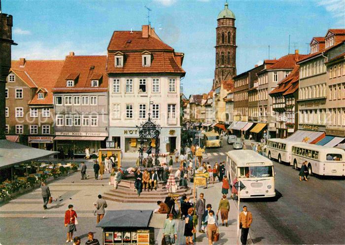 Goettingen Niedersachsen Weenderstrasse Gaenselieselbrunnen Turm Jacobikirche