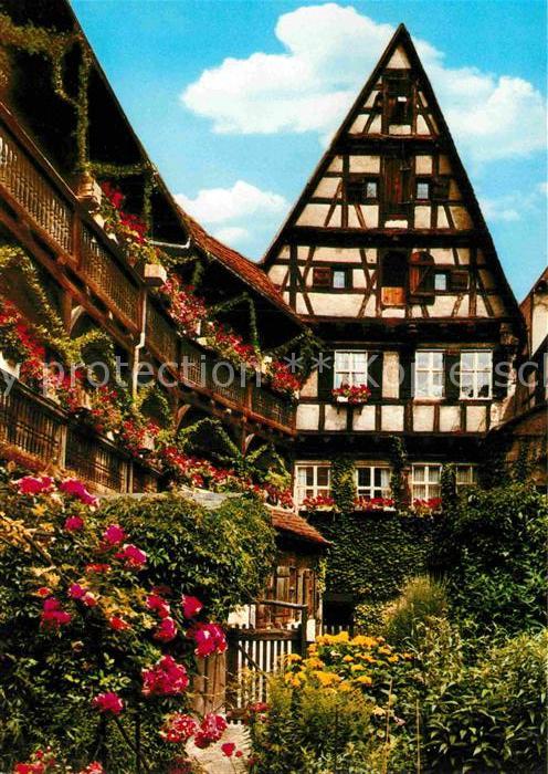Dinkelsbuehl Hezelhof Fachwerkhaus 1000jaehrige Stadt an der Romantischen Strass