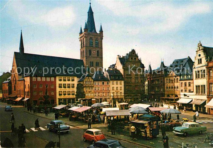 TRIER  CITY Hauptmarkt St Gangolf Kirche