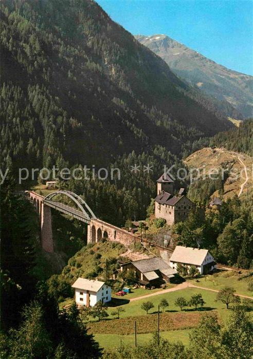 Trisannabruecke mit Schloss Wiesberg