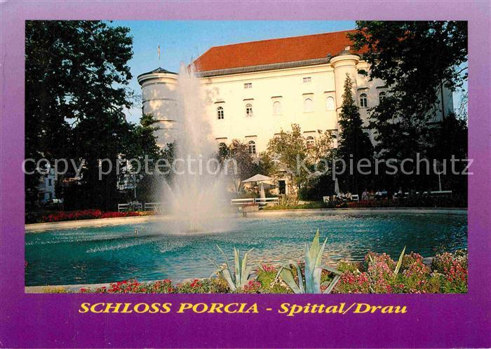 Spittal Drau Schloss Porcia Fontaene