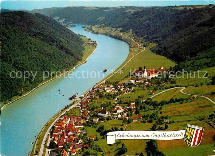 Engelhartszell Donau Oberoesterreich Oberes Donautal Fliegeraufnahme