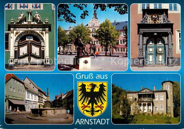 Arnstadt Ilm Portal Haus zum Palmbaum Bach Denkmal Rathaus Hopfenbrunnen Marlitt