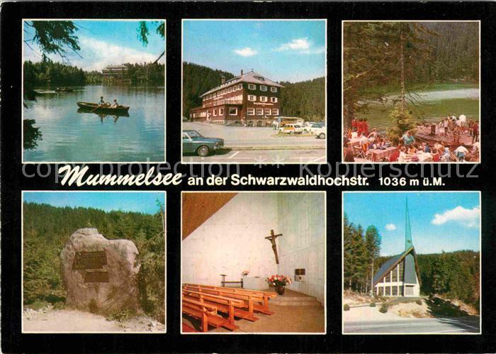 Mummelsee Berggaststaette Gedenkstein Kapelle Schwarzwaldhochstrasse