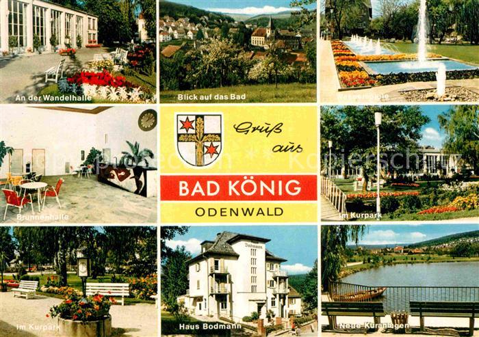 Bad Koenig Odenwald Wandelhalle Wasserspiele Kurpark Brunnenhalle Haus Bodmann K