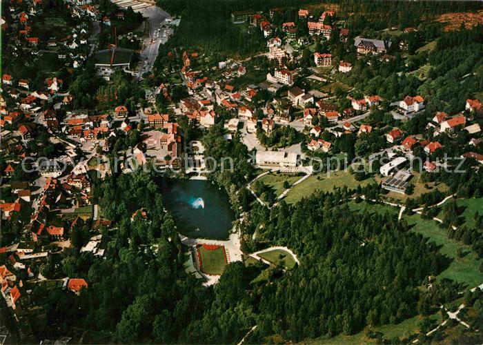 Braunlage Harz Kurviertel und Kunsteisstadion Fliegeraufnahme