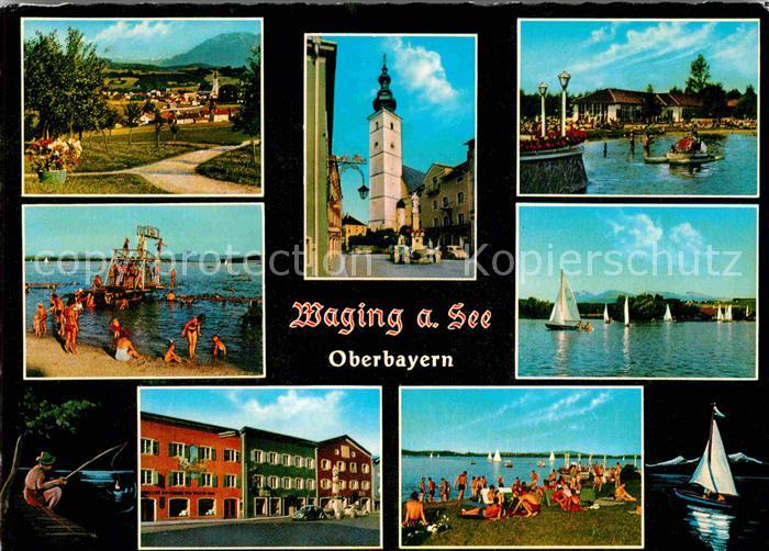 Waging See Wasserkurort Kirche Badestrand Segeln Angeln