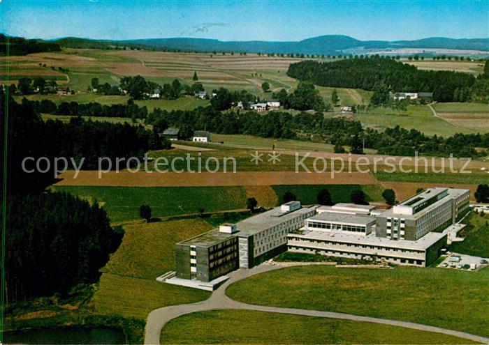Bad Steben Sanatorium Franken der BfA im Frankenwald Fliegeraufnahme