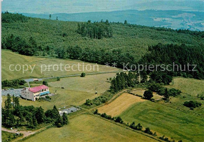 Herchenhain Hotel Restaurant Cafe Bergrasthaus Herchenhainer Hoehe Fliegeraufnah