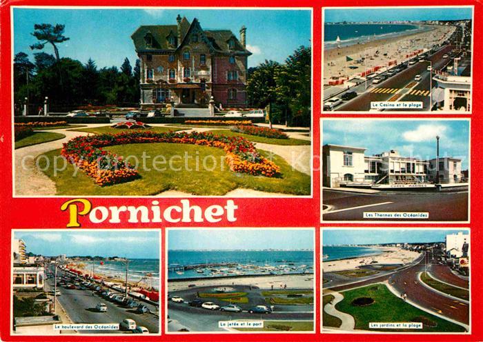 Pornichet Casino Plage Thermes Jardins Jetee Port