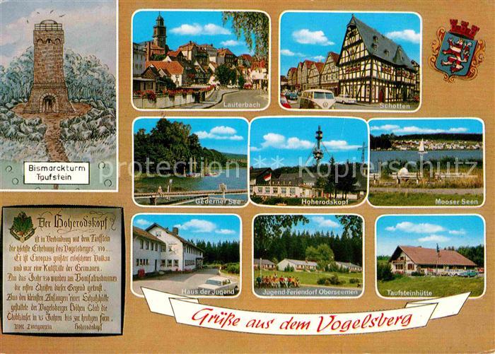 Lauterbach Hessen Vogelsberg Bismarckturm Taufstein Huette Hoherodskopf Schotten