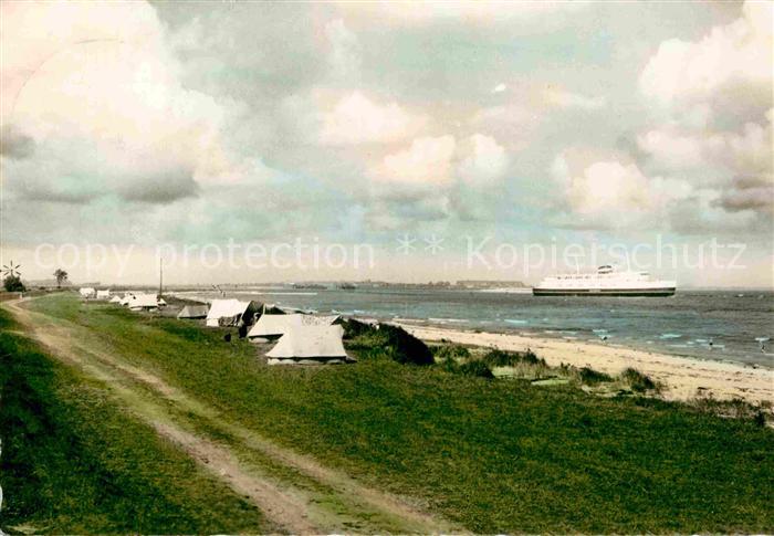 Neukirchen Oldenburg Strand Promenade Faehre