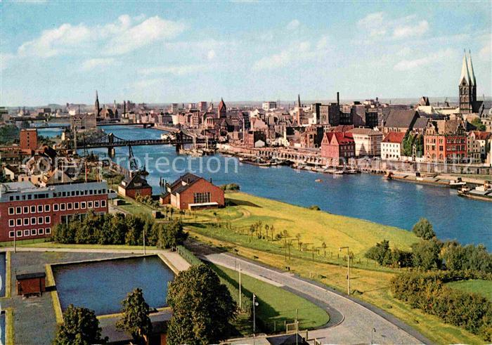 BREMEN  CITY Weser und Stadtansicht