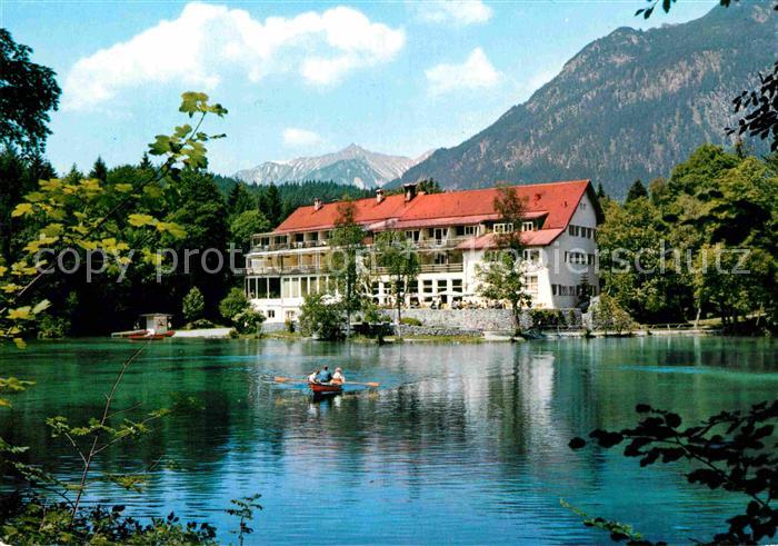 Grainau Hotel Badersee Bootfahren Alpen