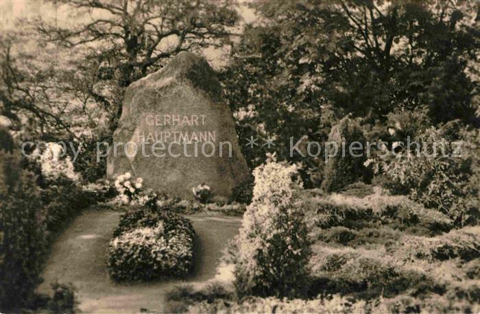 Tod Grab Gerhart Hauptmann Kloster Hiddensee