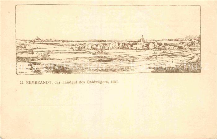 Rembrandt Landgut des Goldwaegers 1651