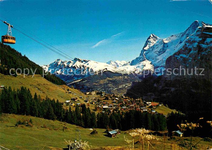 Seilbahn Schilthorn Muerren Wetterhorn Eiger Moench