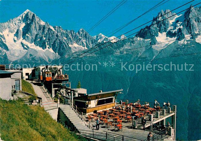 Seilbahn Terrasse de Planpraz Aiguille Verte Chamonix Mont-Blanc