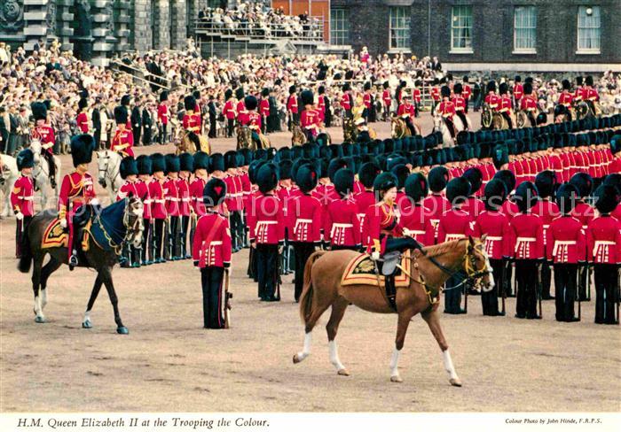 Leibgarde Wache Queen Elizabeth II. Trooping of the Col