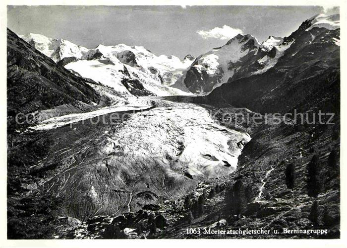 Gletscher Morteratschgletscher Berninagruppe