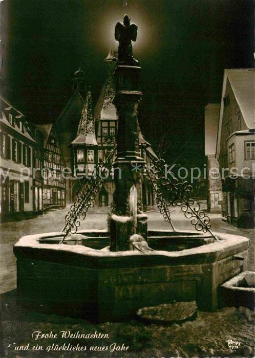 Foto Popp Nr. 1717 Weihnachten Neujahr Brunnen