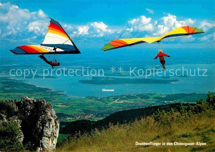Drachenflug Drachenflieger Chiemgauer-Alpen Chiemse