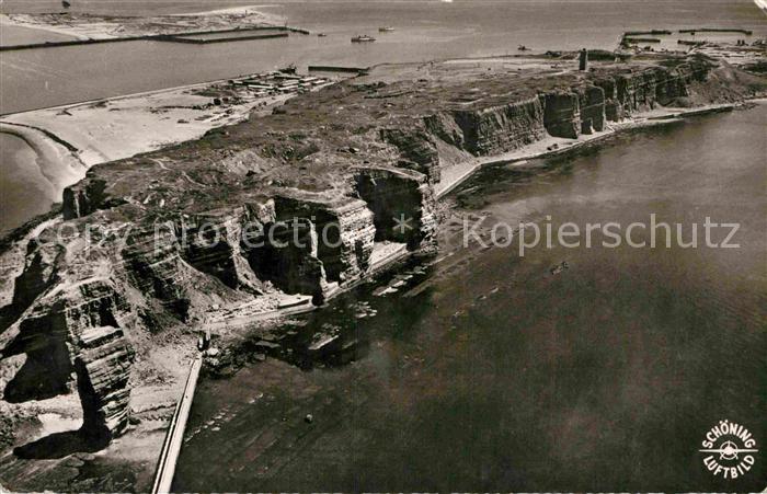 HELGOLAND Insel Schleswig-Holstein Westkueste Fliegeraufnahme